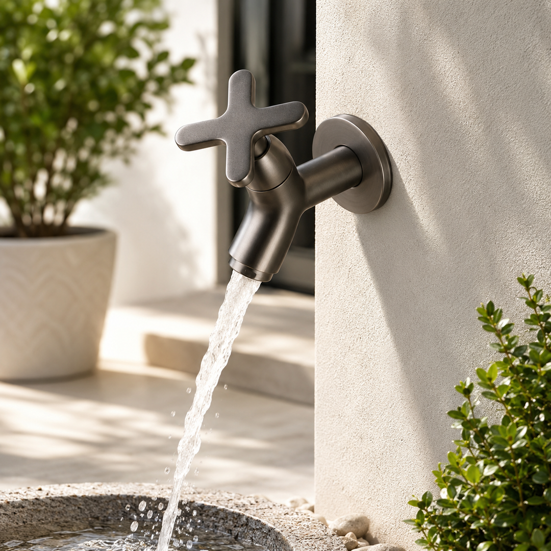 Brass Outdoor Wall Faucet wall mounted