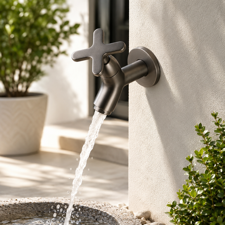 Brass Outdoor Wall Faucet wall mounted