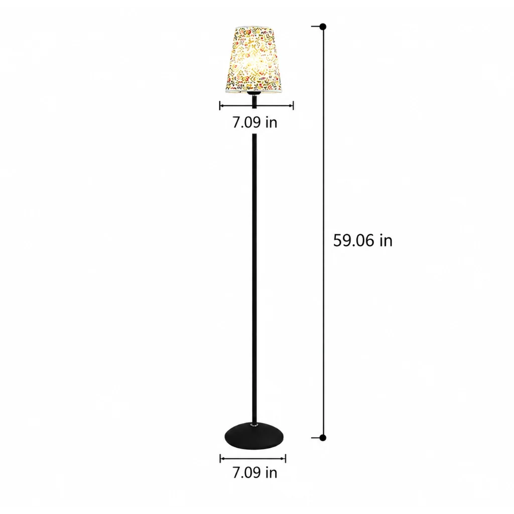 Slim Fabric Shade Floor Lamp lifestyle setting