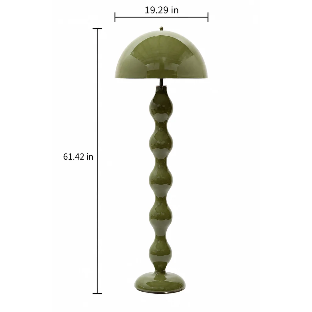 Wavy Resin Dome Floor Lamp group of colorways
