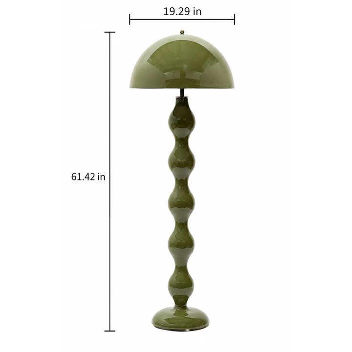 Wavy Resin Dome Floor Lamp group of colorways