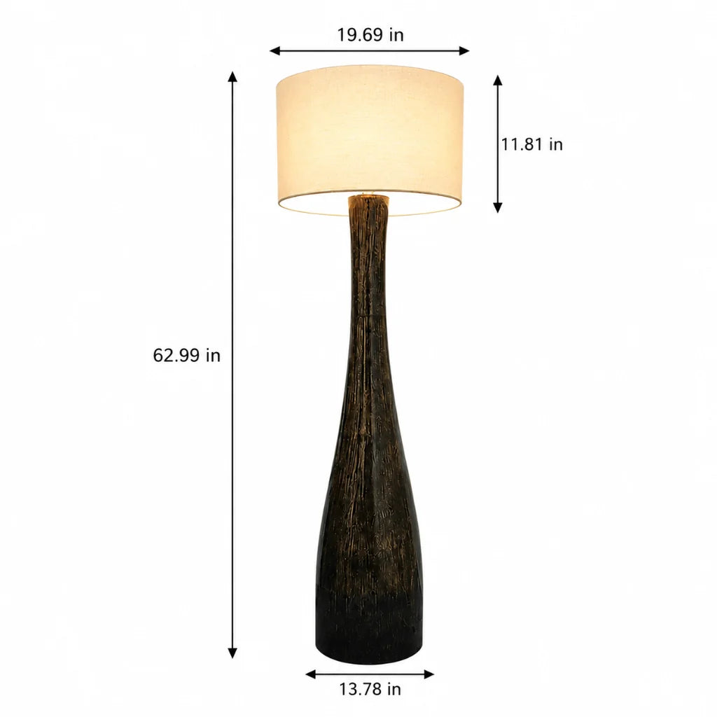 Sculptural Resin Mushroom Lamp alternate angle