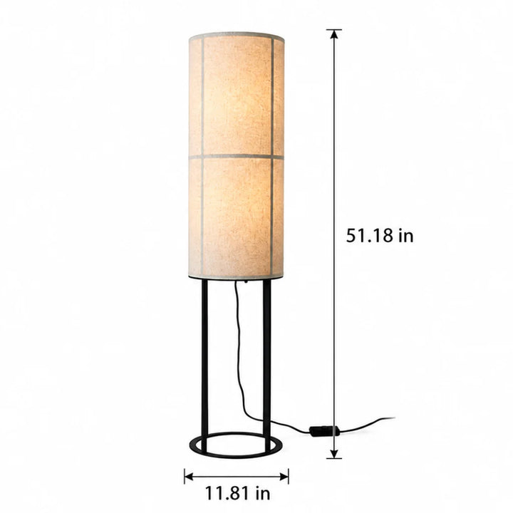 Linen & White Shade Floor Lamp lifestyle rendering