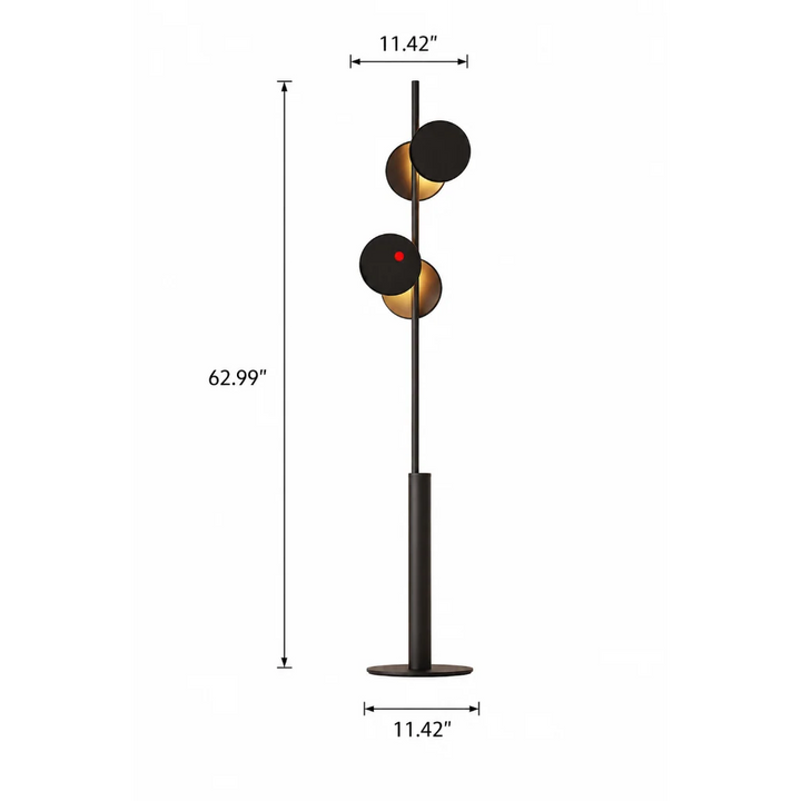 Modern Disc Accent Floor Lamp alternate angle