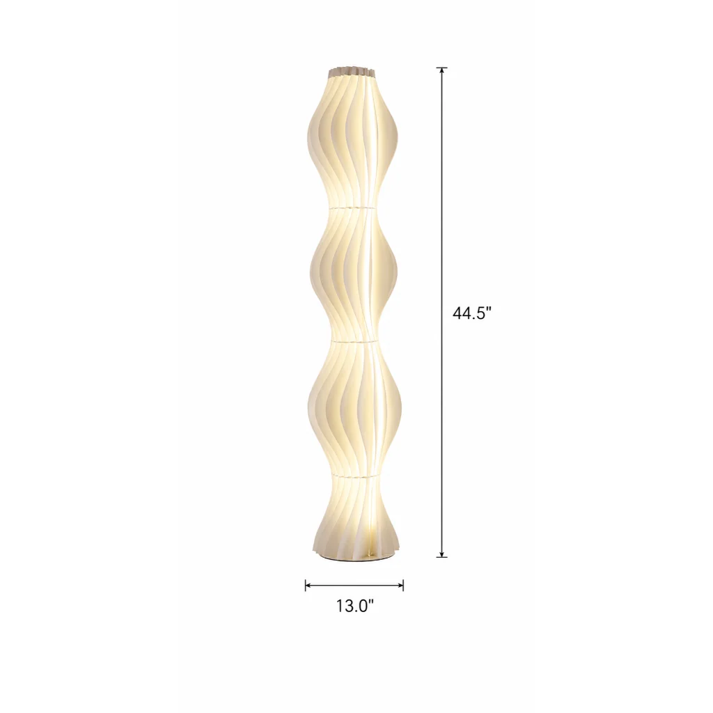 Grass Skirt Wave Floor Lamp lifestyle rendering