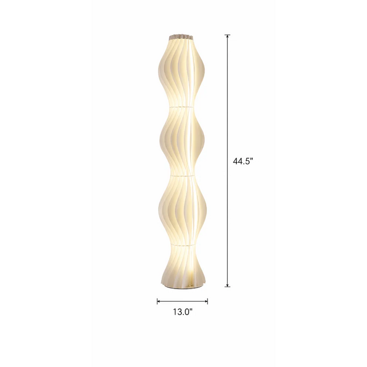 Grass Skirt Wave Floor Lamp lifestyle rendering
