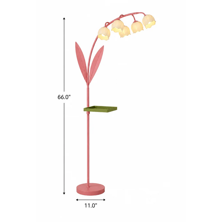 Floral Cream Floor Lamp lifestyle photo