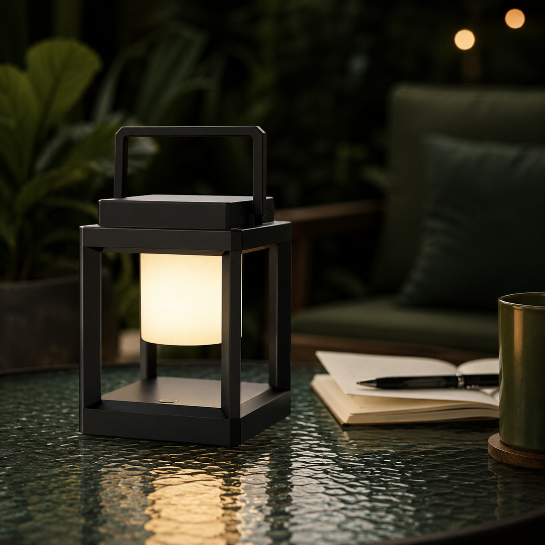Solar Patio Lantern lifestyle setting