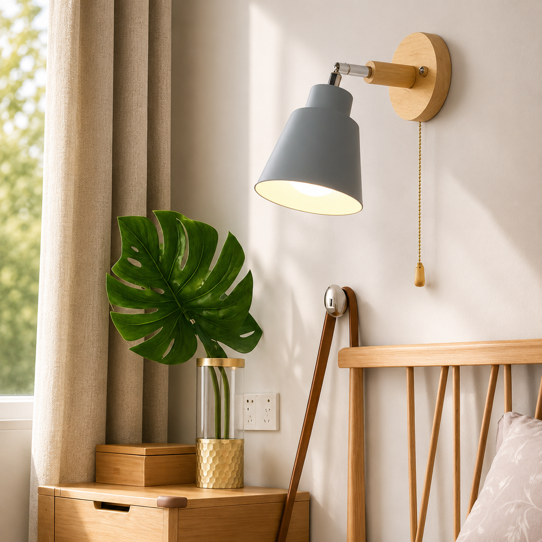 Wood Rotating Wall Sconce wall mounted