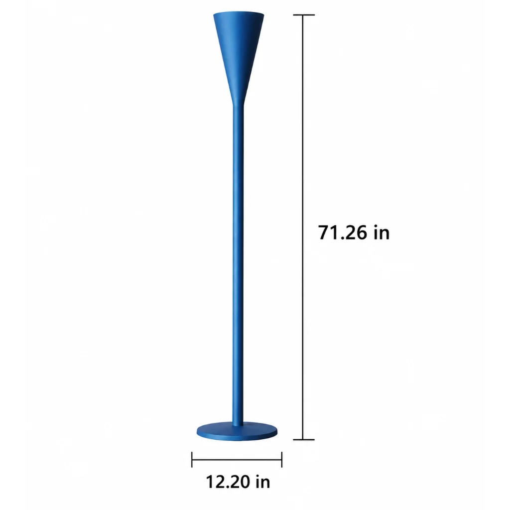Stainless Steel Arc Floor Lamp in a living room setting