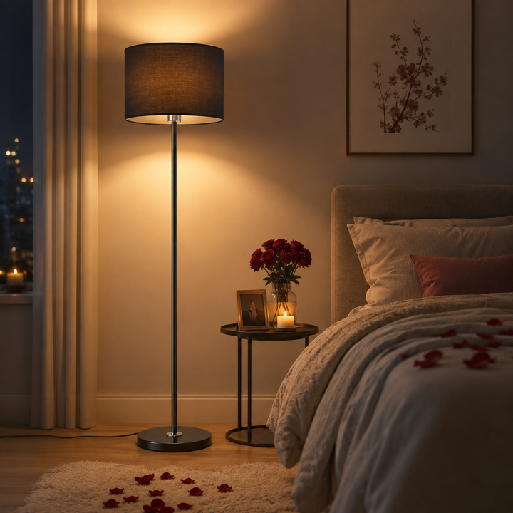 Nordic Drum Shade Floor Lamp alternate angle