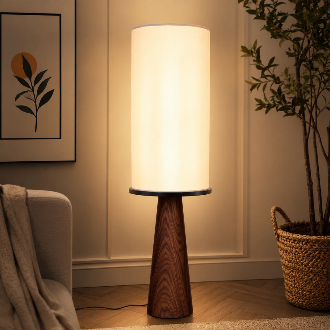 Sculptural Resin Mushroom Lamp bronze finish