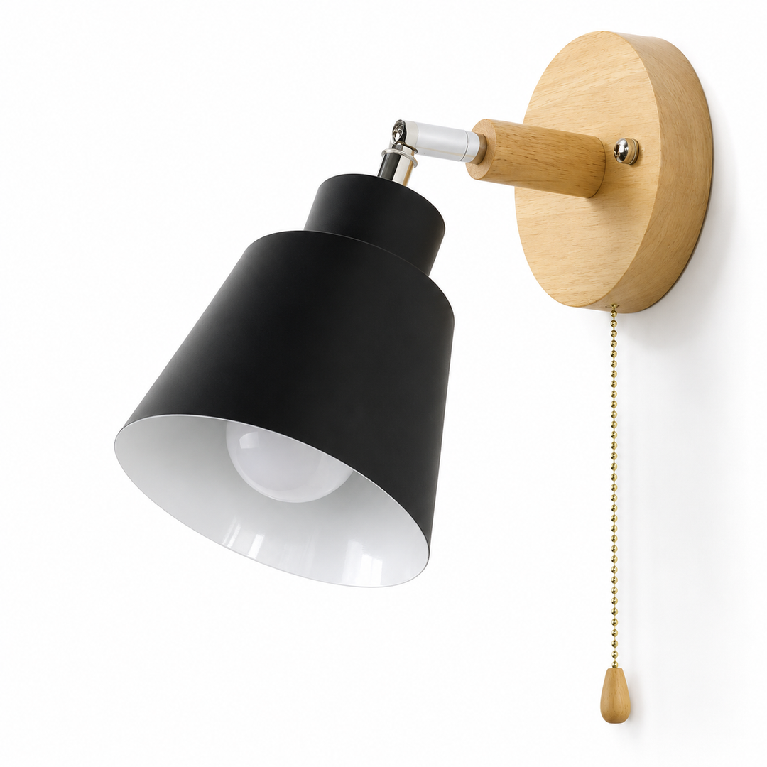 Wood Rotating Wall Sconce lifestyle setting