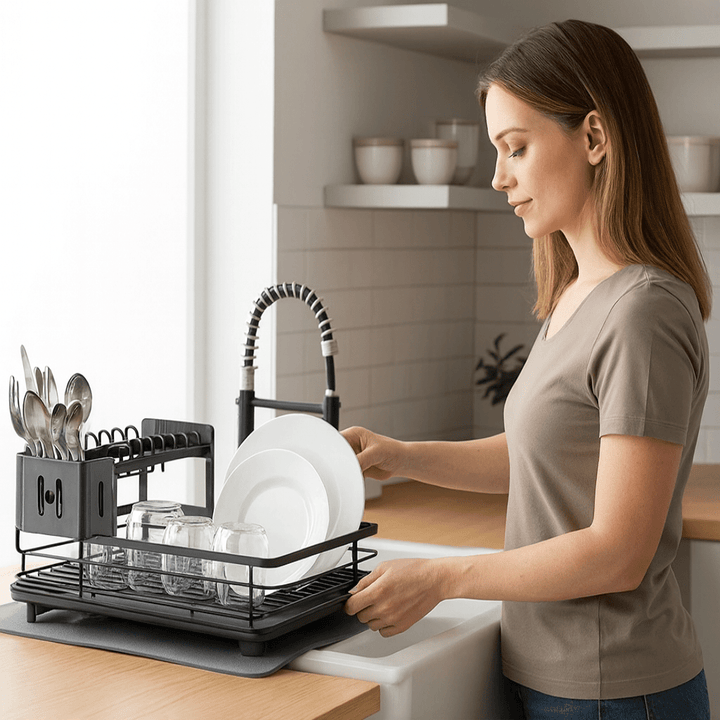 Foldable Stainless Steel Drying Rack lifestyle