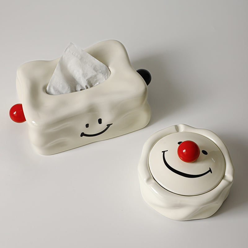 Cheerful Ceramic Tissue Box Cover 1