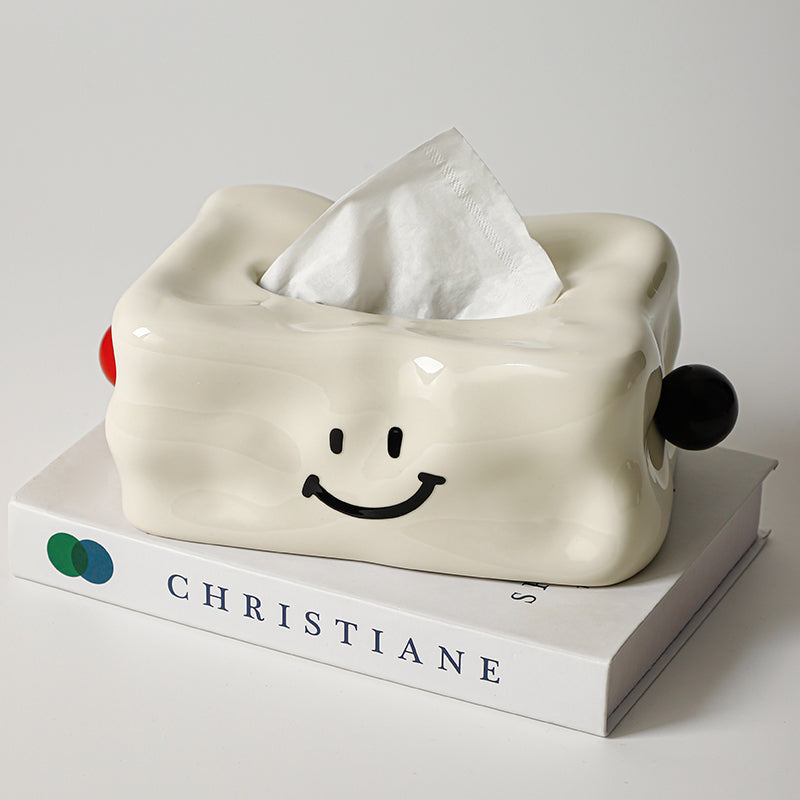 Cheerful Ceramic Tissue Box Cover 2