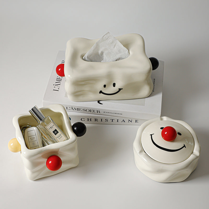 Cheerful Ceramic Tissue Box Cover 3
