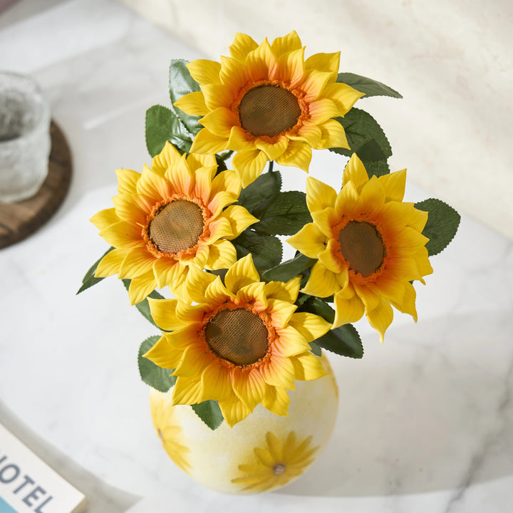 Cheerful Porcelain Artificial Flower Arrangement 3