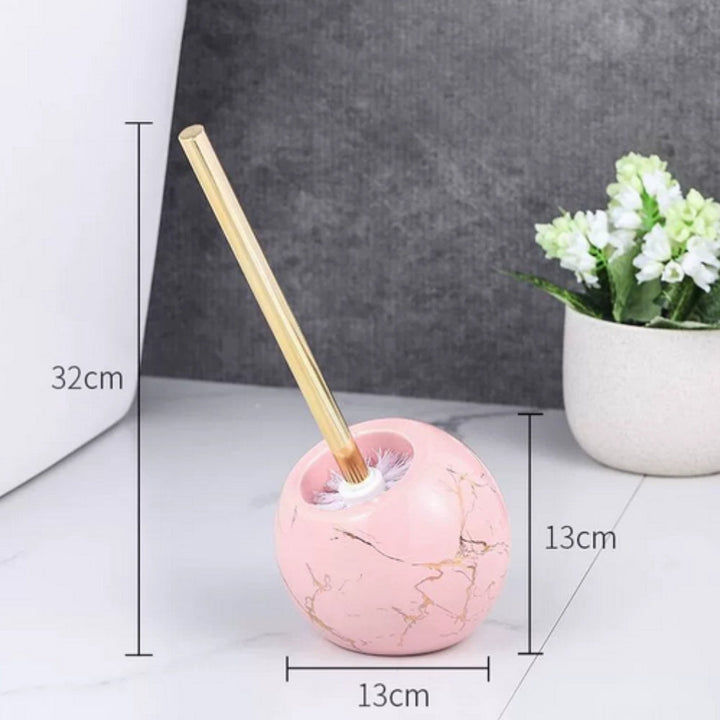 Chic Ceramic Toilet Brush with Holder 0
