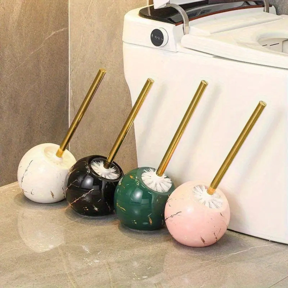 Chic Ceramic Toilet Brush with Holder 1