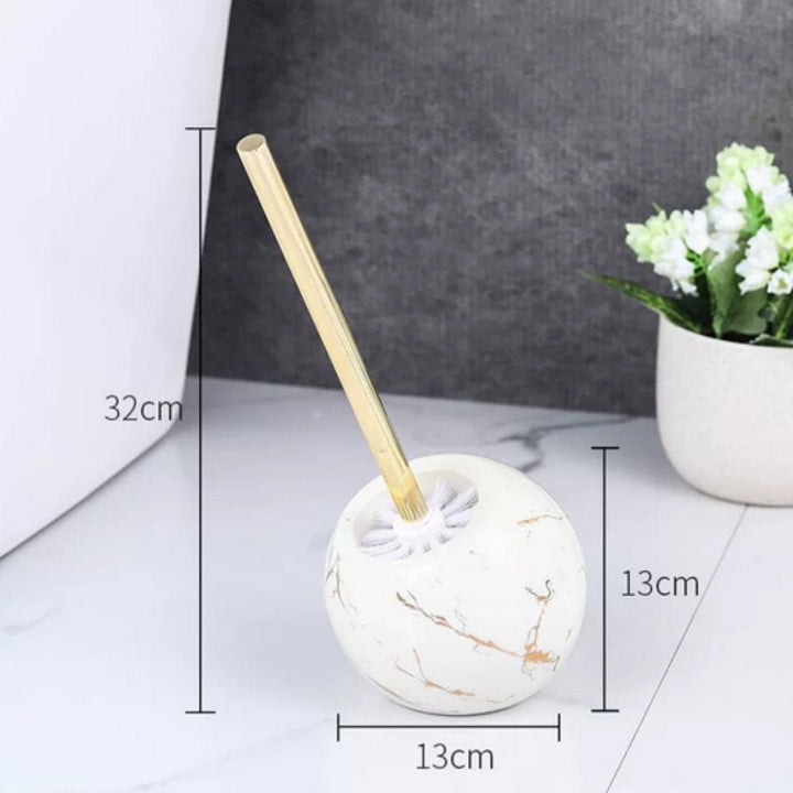 Chic Ceramic Toilet Brush with Holder 3