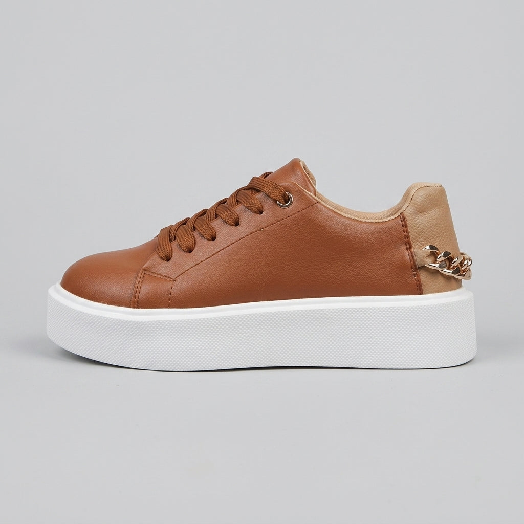 Chic Chain Detail Platform Sneakers 4