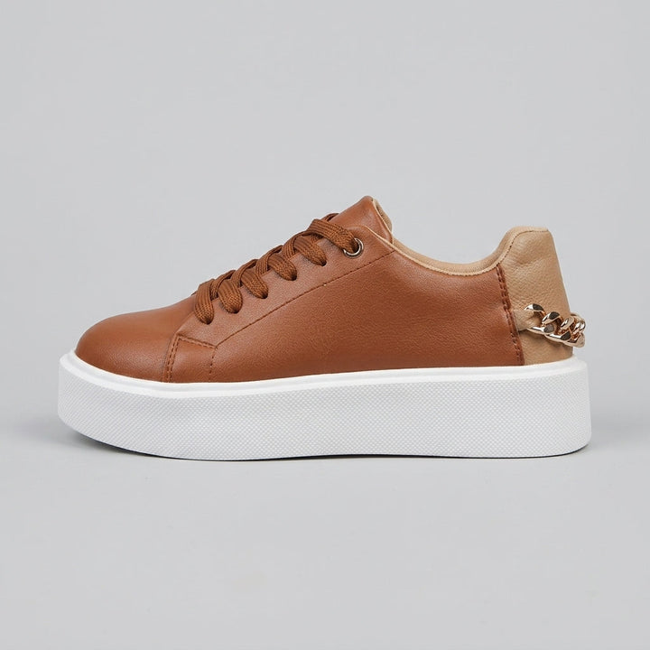 Chic Chain Detail Platform Sneakers 4