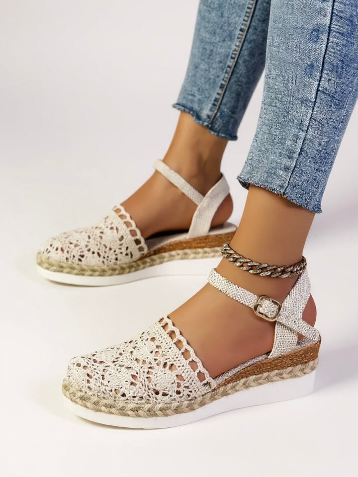 Chic Espadrille Wedge Sandals 4