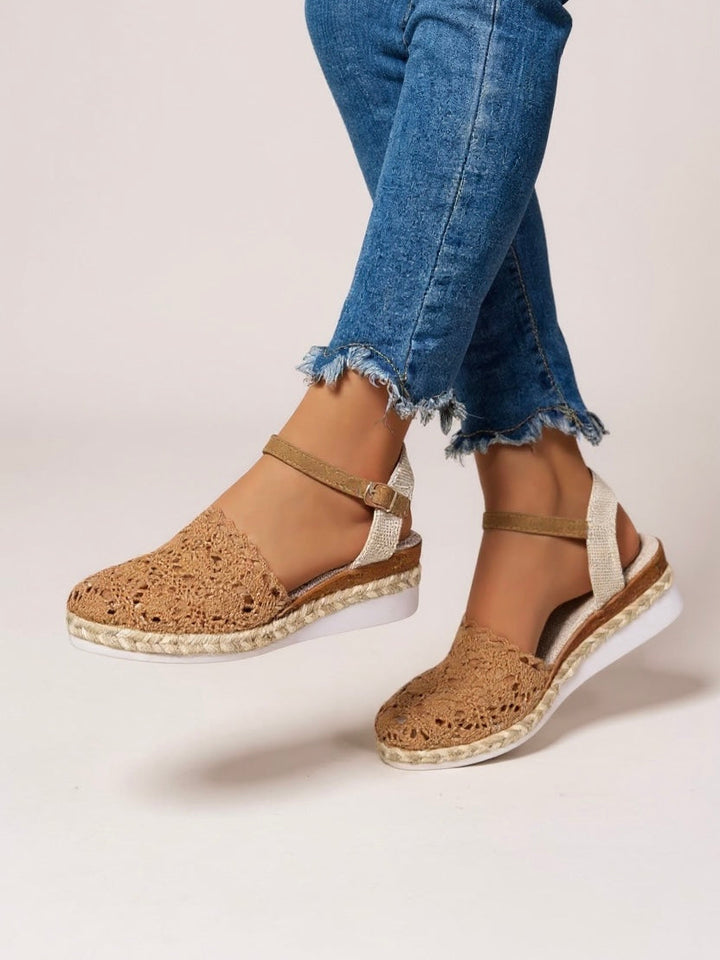 Chic Espadrille Wedge Sandals 7