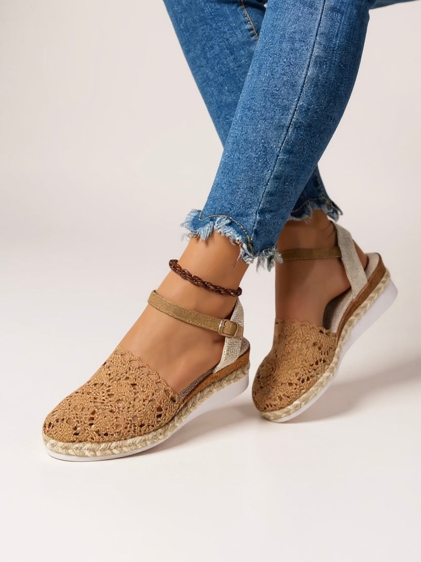 Chic Espadrille Wedge Sandals 9