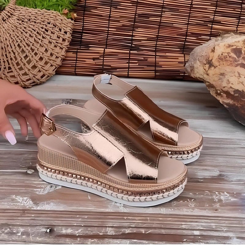 Chic Orthopedic Wedge Sandals for Women 4