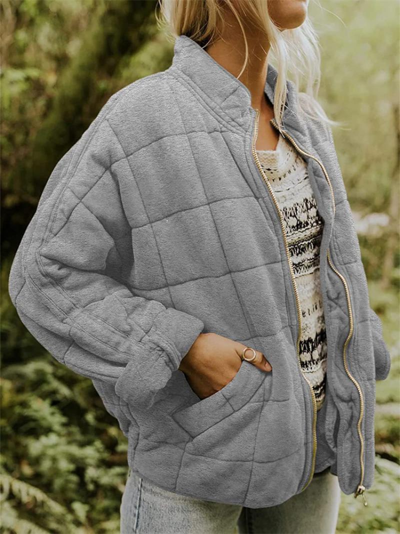 Chic Quilted Puffer Jacket for Women 2