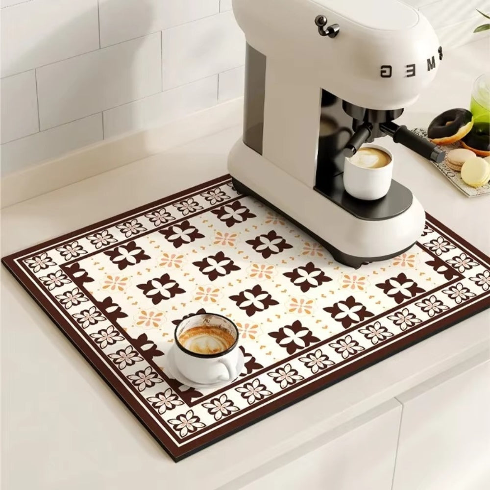 Chic Retro Tile Coffee Mat 4