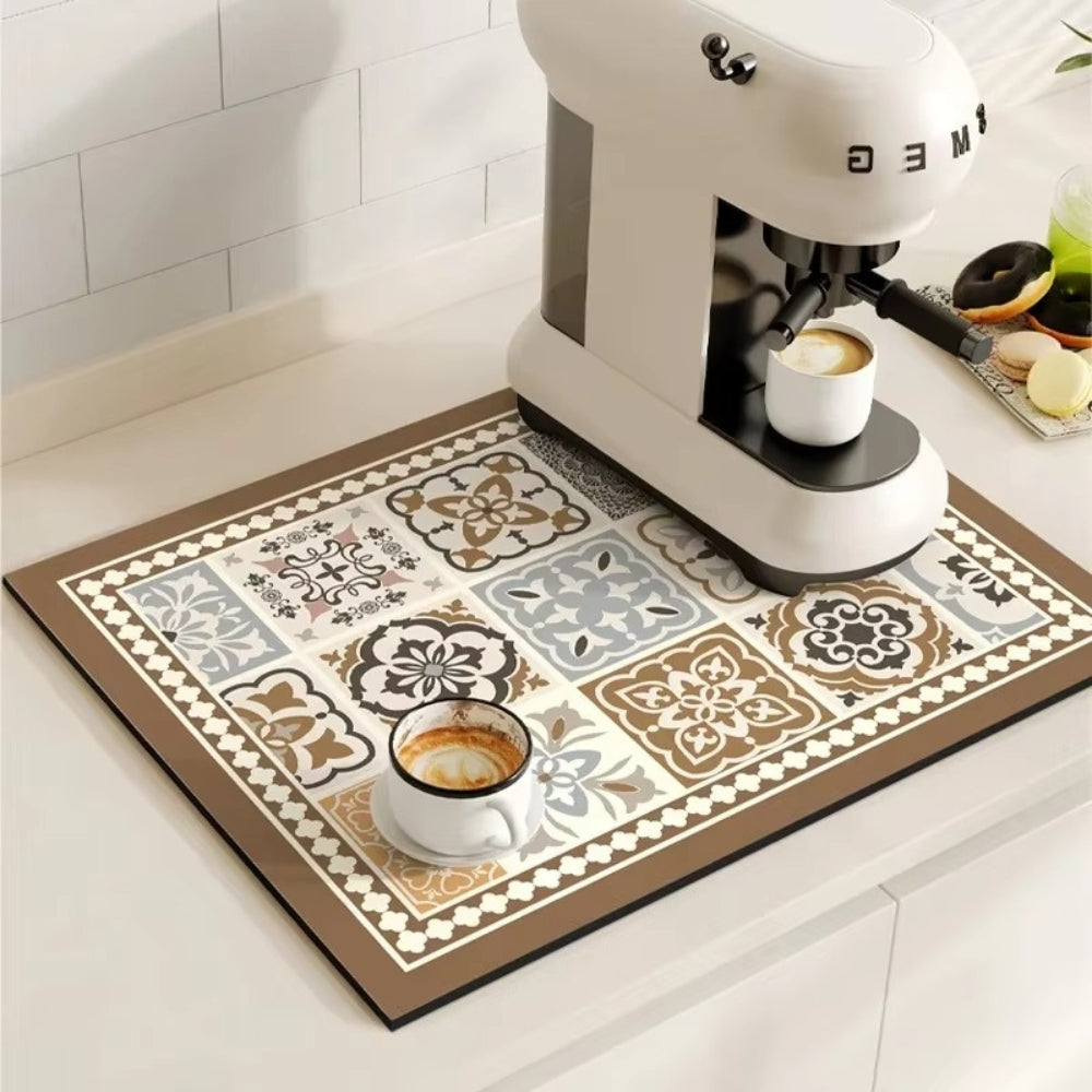 Chic Retro Tile Coffee Mat 6