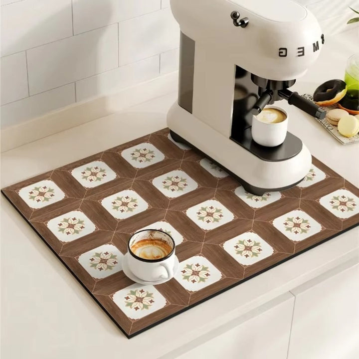 Chic Retro Tile Coffee Mat 9
