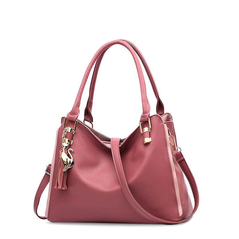 Chic Vegan Leather Shoulder Bag 2