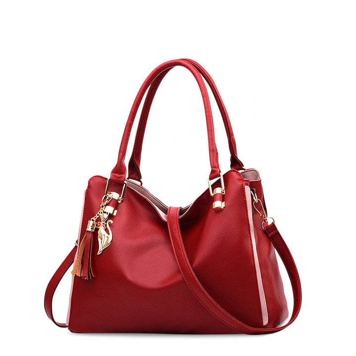 Chic Vegan Leather Shoulder Bag 3