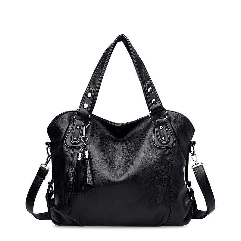 Chic Vegan Leather Tote 0