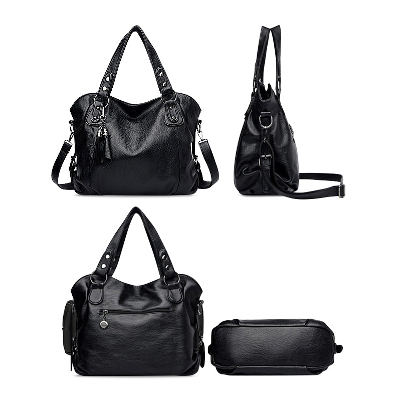 Chic Vegan Leather Tote 5