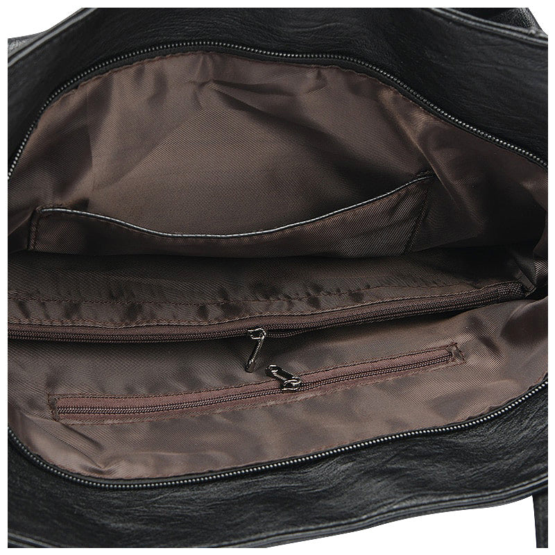 Chic Vegan Leather Tote 6