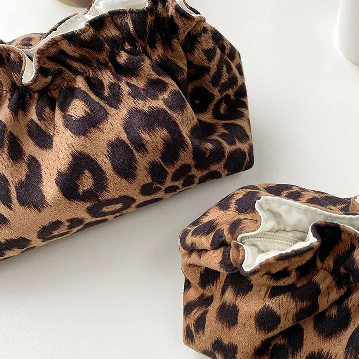 Chic Velvet Leopard Pouch 5