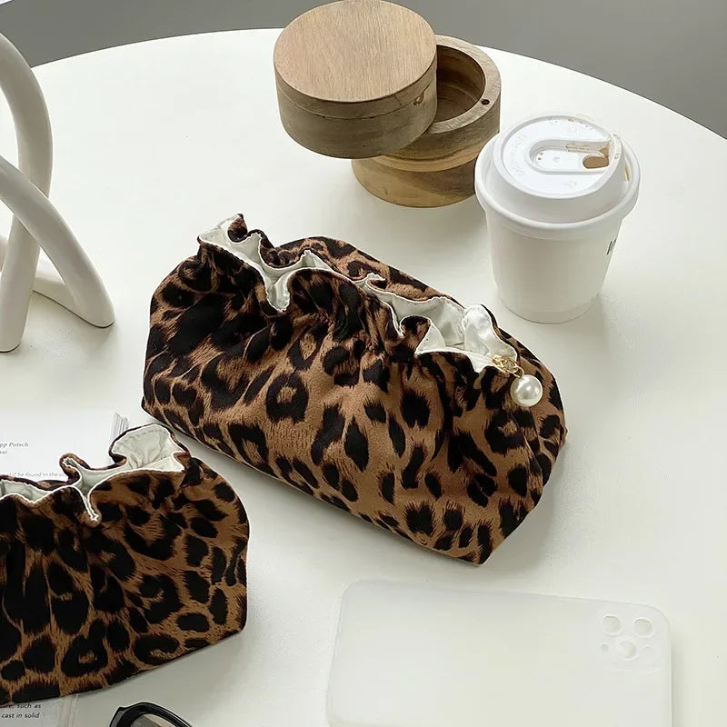 Chic Velvet Leopard Pouch 7