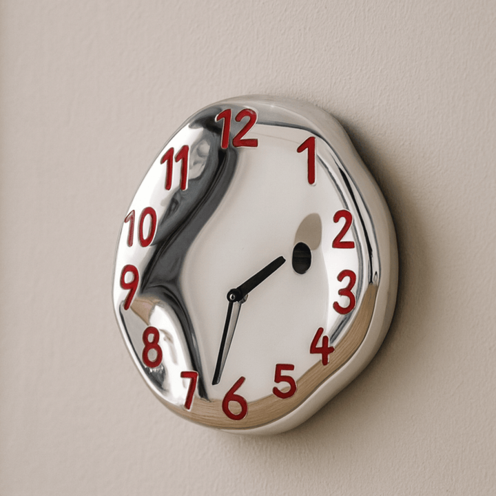 Chrome Ceramic Wall Clock 0