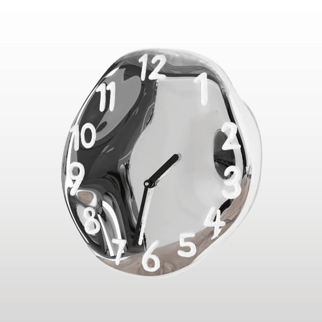 Chrome Ceramic Wall Clock 3
