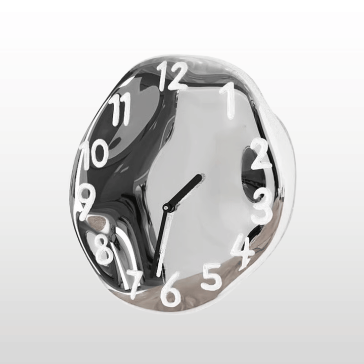 Chrome Ceramic Wall Clock 3