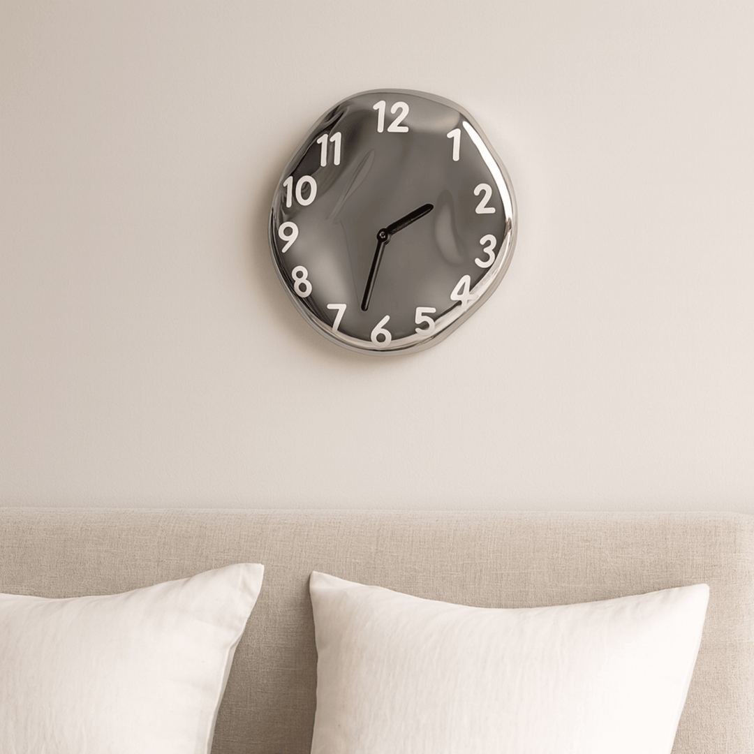 Chrome Ceramic Wall Clock 6