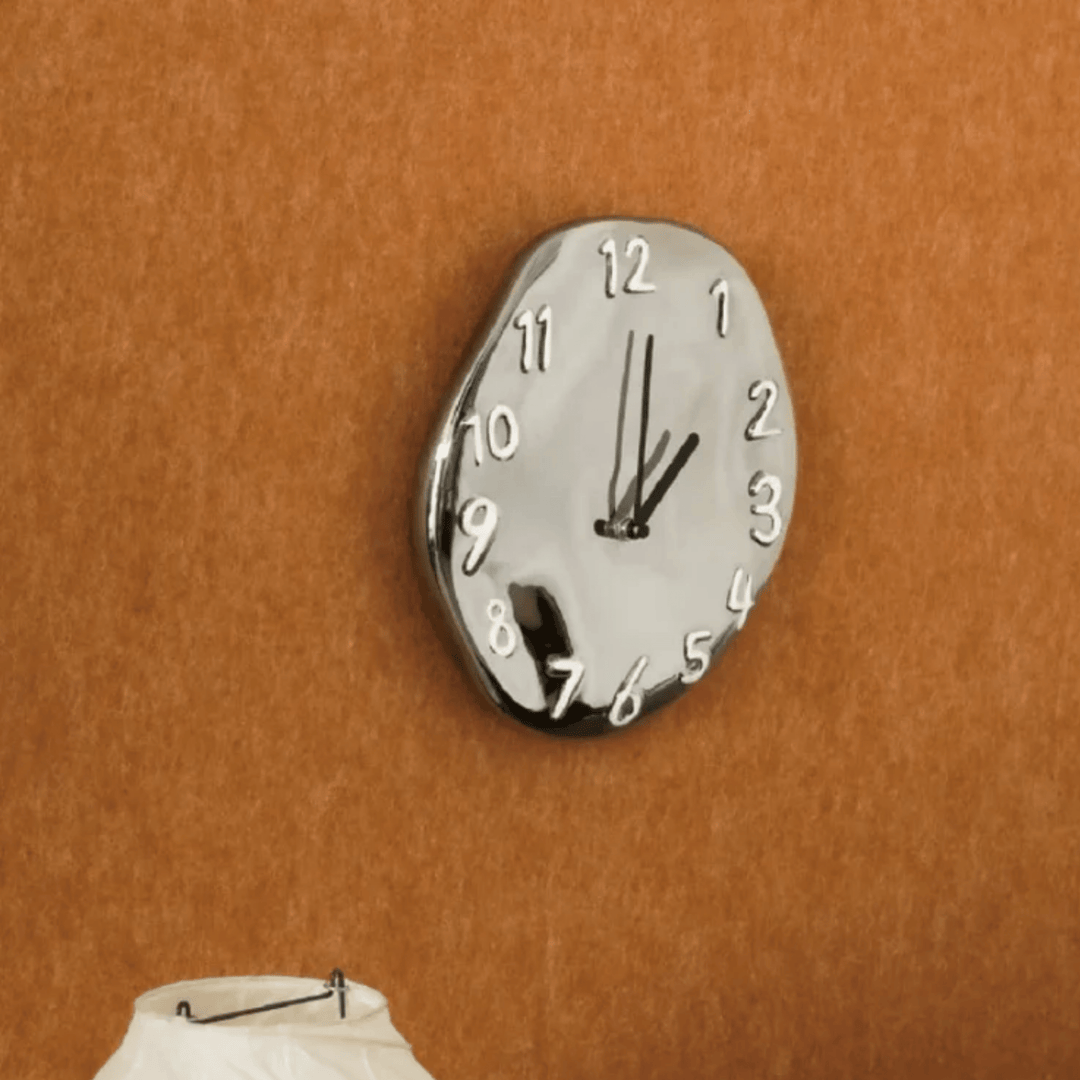 Chrome Ceramic Wall Clock 8