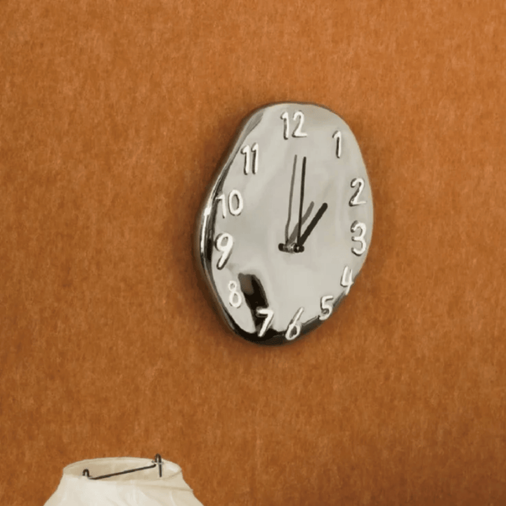 Chrome Ceramic Wall Clock 8