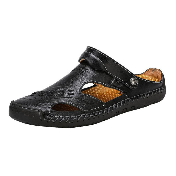 Classic Breathable Leather Men's Sandals 0