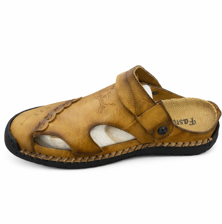 Classic Breathable Leather Men's Sandals 10